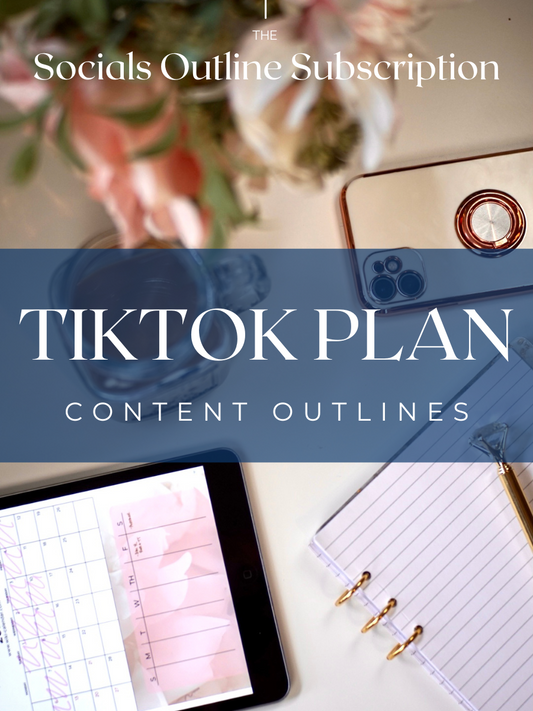 TikTok Plan Content Outlines